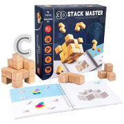 amazon人氣熱賣 3D STACK MASTER空間邏輯感訓練益智玩具--蒙特梭利兒童數學早教益智玩具教具！幼稚園&小學老師强力推薦！直私小學面試必玩！