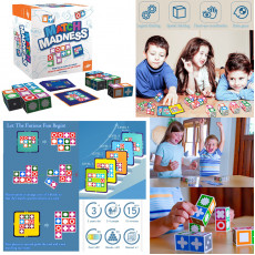 蒙特梭利兒童智力啓蒙親子互動教具--圖形配對智力桌遊