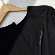 韓國熱賣  氣質顯瘦扭結腰長袖連身裙